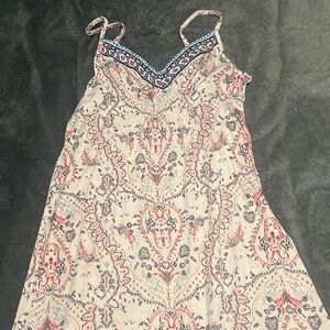 Lucky Brand Bohemian Print Spaghetti Strap Dress